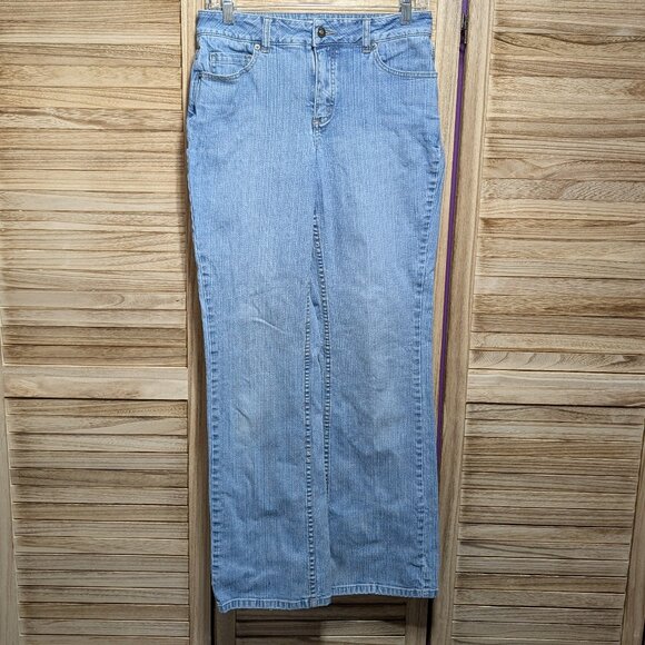 Coldwater Creek Light Blue Denim Jeans Size 6 - Picture 1 of 9